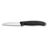 SwissClassic PARING KNIFE, WAVY, 8CM. BLACK. COUNTRY OF ORIGIN: SWITZERLAND. - Mabrook Hotel Supplies